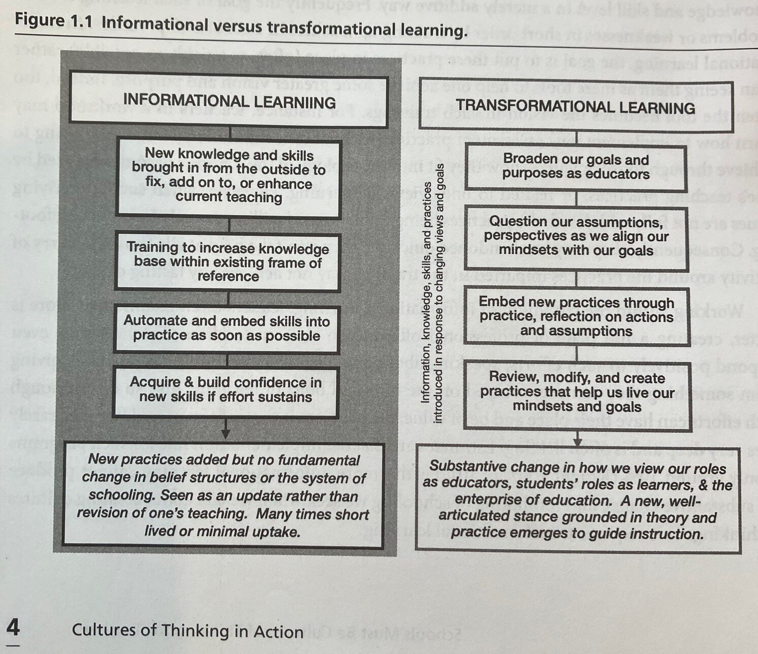 Informational vs Transformational Learning
